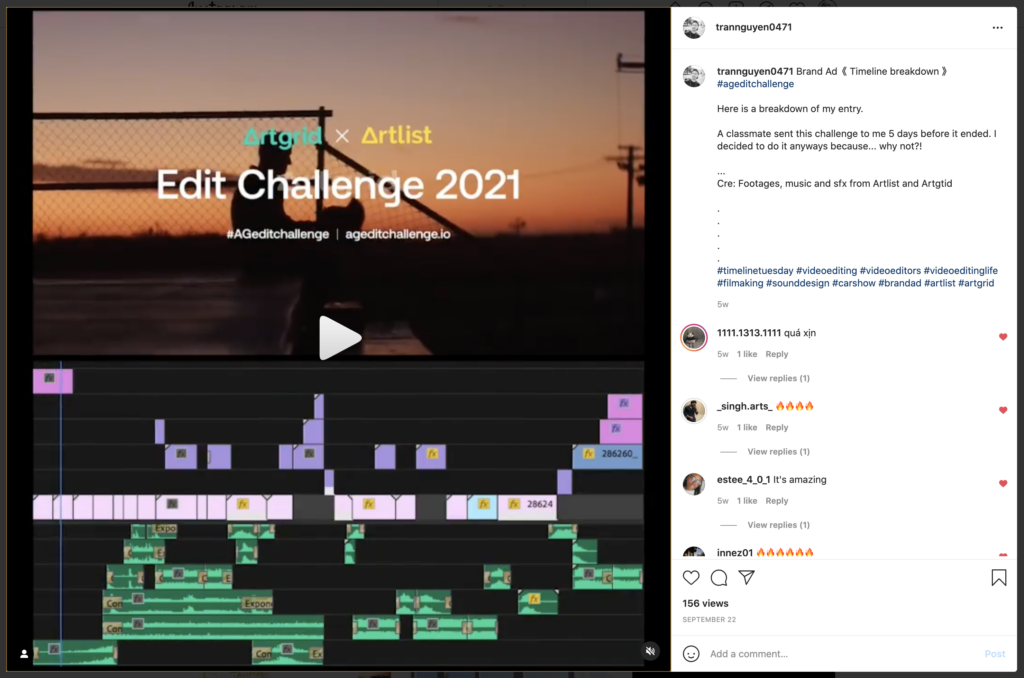 artgrid edit challenge
